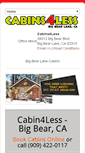 Mobile Screenshot of cabins4less.com